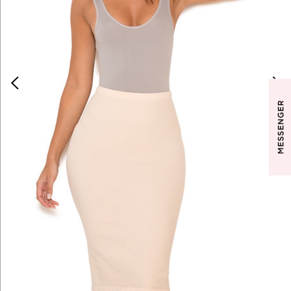House of CB Shahla nude skirt XS/S